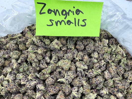 Indica | Zangria THCa Flower | Exotic Smalls | Potency: 34.65%